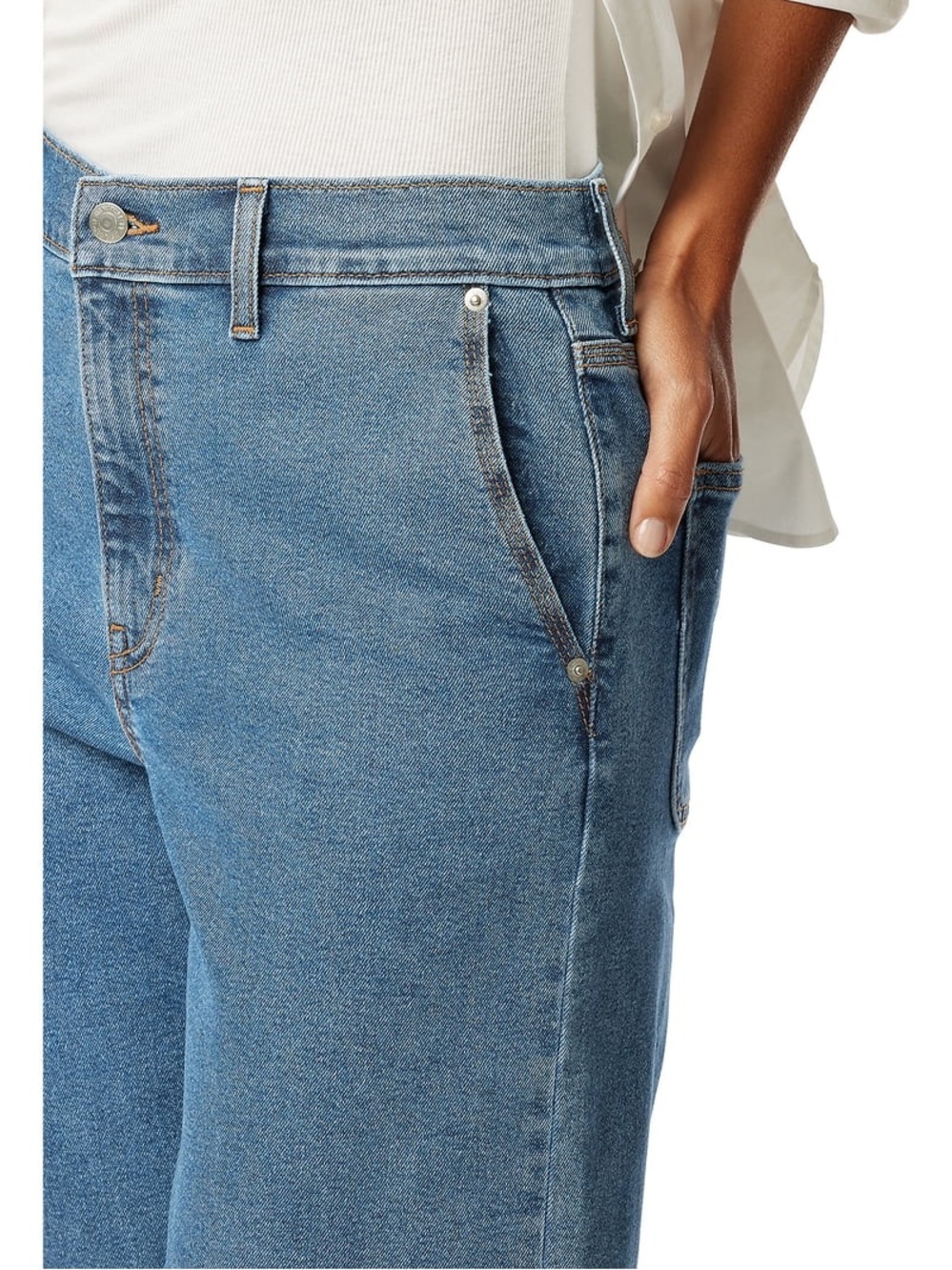 Levi’s Strauss Vintage Look High Rise Loose Straight Heritage Jeans Blue Size 8 - Picture 4 of 12